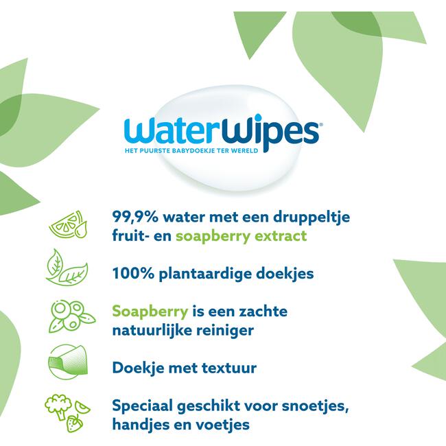 WaterWipes Gevoelige Huid 9x60 540 EA | Etos