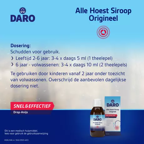DARO Alle Hoest Siroop 150 ML