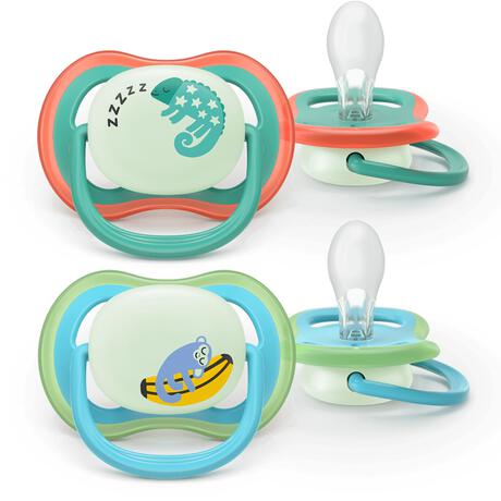 Philips Avent Fopspeen Ultra Air Night 6-18M Double Pack - SCF376/28