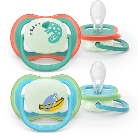 Philips Avent Fopspeen Ultra Air Night 6-18M SCF376/28 2 stuks