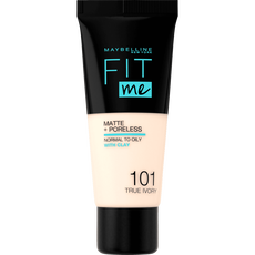 Maybelline New York Fit Me Matte + Poreless Foundation 101 True Ivory