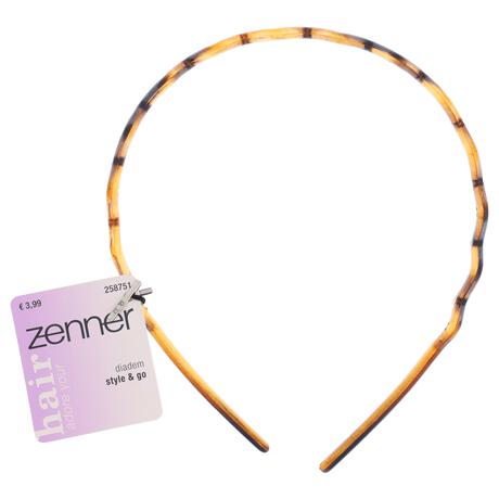 Zenner Diadeem zigzag bruin