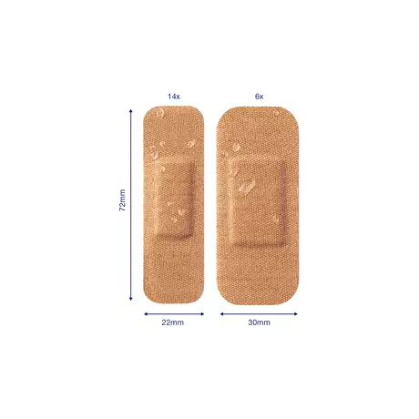 Hansaplast Elastic Waterproof Pleisters 20 stuks