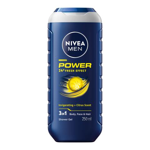 NIVEA MEN Power Fresh 3-In-1 Douchegel & Shampoo 250 ML