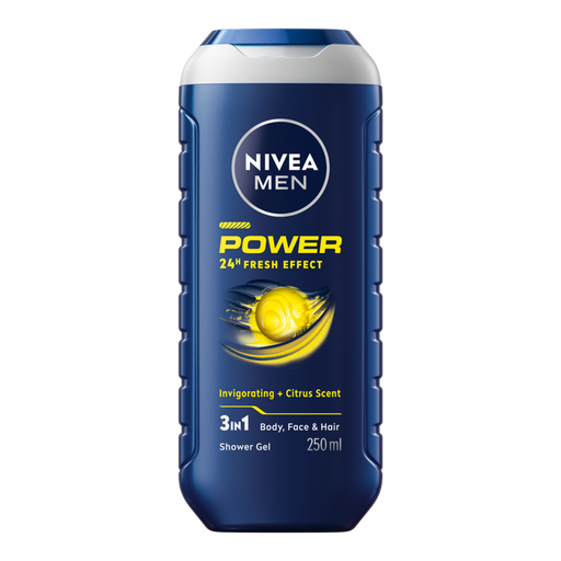 NIVEA MEN Power Fresh 3-In-1 Douchegel & Shampoo 250 ML
