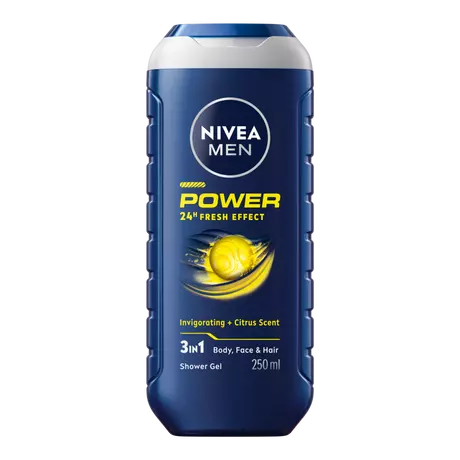 NIVEA MEN Power Fresh 3-In-1 Douchegel & Shampoo 250 ML