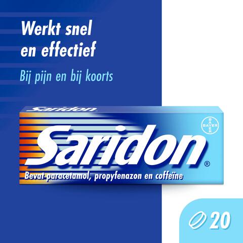 Saridon snel bij stevige hoofdpijn 20 tabletten