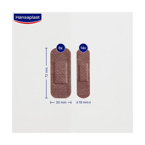 Hansaplast Sensitive Dark 20 stuks