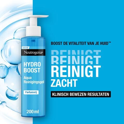 Neutrogena Hydro Boost Cleansing Gel Alle Huidtypen 200 ML