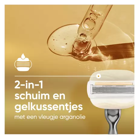 Gillette Venus ComfortGlow Argan Olie Navulmesjes 6 stuks