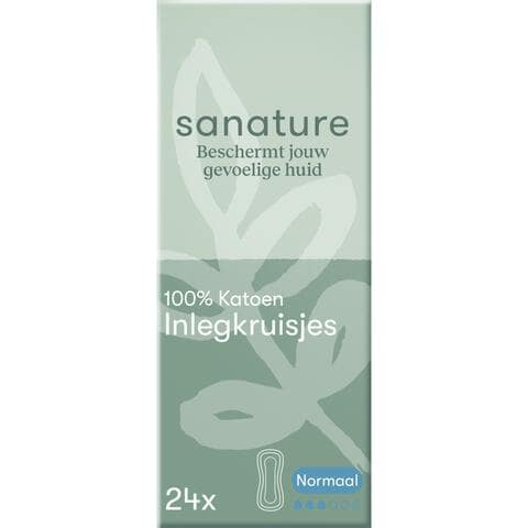 Sanature 100% Katoenen Inlegkruisjes Normaal Doosje 24 stuks