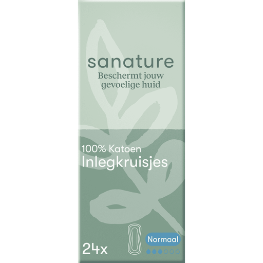 Sanature 100% Katoenen Inlegkruisjes Normaal Doosje 24 stuks