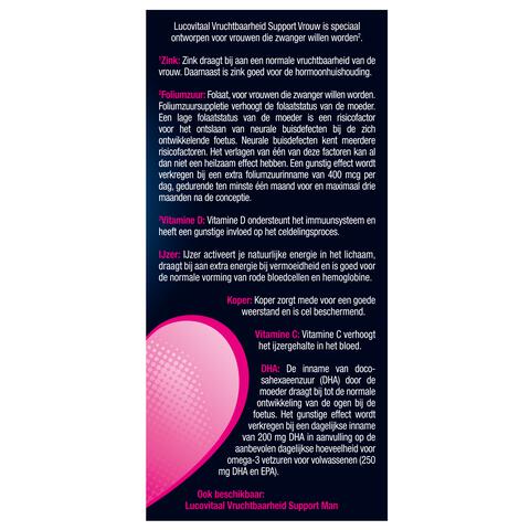 Lucovitaal Vruchtbaarheid Support Vrouw Capsules 60 stuks&nbsp;