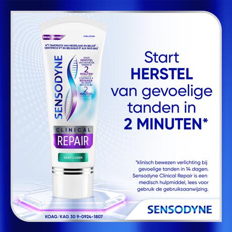 Sensodyne Clinical Repair Deep Clean Tandpasta - 75ML