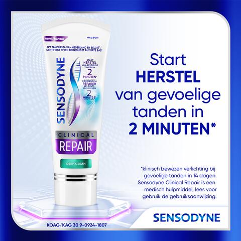 Sensodyne Clinical Repair Deep Clean Tandpasta - 75ML