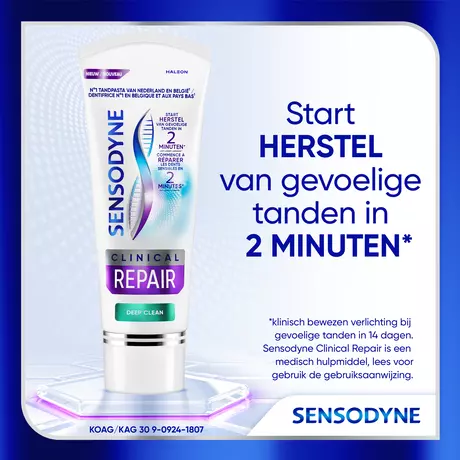 Sensodyne Clinical Repair Deep Clean Tandpasta 75 ML