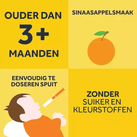 Nurofen Voor Kinderen Suikervrije Suspensie Sinaasappelsmaak 100 ML
