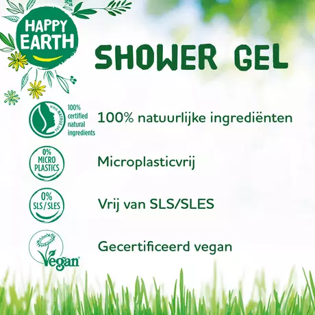 Happy Earth 100% Natuurlijke Bergamot Cedarwood Douchegel 300 ML