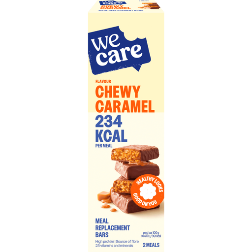 WeCare Bars Chewy Caramel 2 stuks