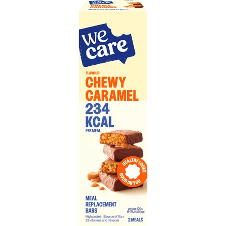 WeCare Bars Chewy Caramel 2 stuks
