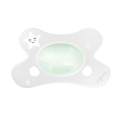 Difrax Fopspeen Natural 0-6 M Glow In The Dark 