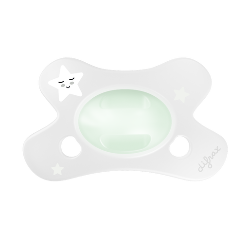 Difrax Fopspeen Natural 0-6M Glow In The Dark