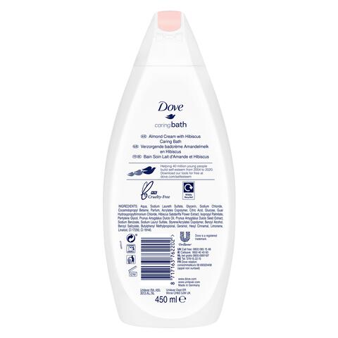Dove Caring Bath Amandelmelk & Hibiscus Badcrème 450 ml