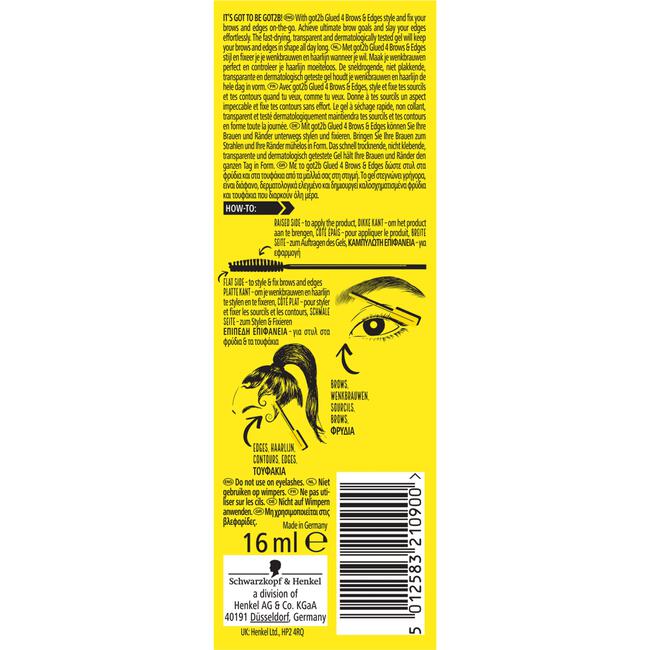 Got2b Glued 4 Brows & Edges 2-in-1 Gel 16 ML