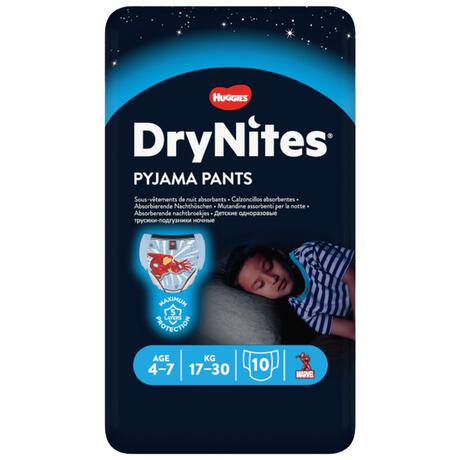 DryNites Disney Luierbroekjes Jongens 4 Tot 7 Jaar (17 - 30 kg) 10 stuks