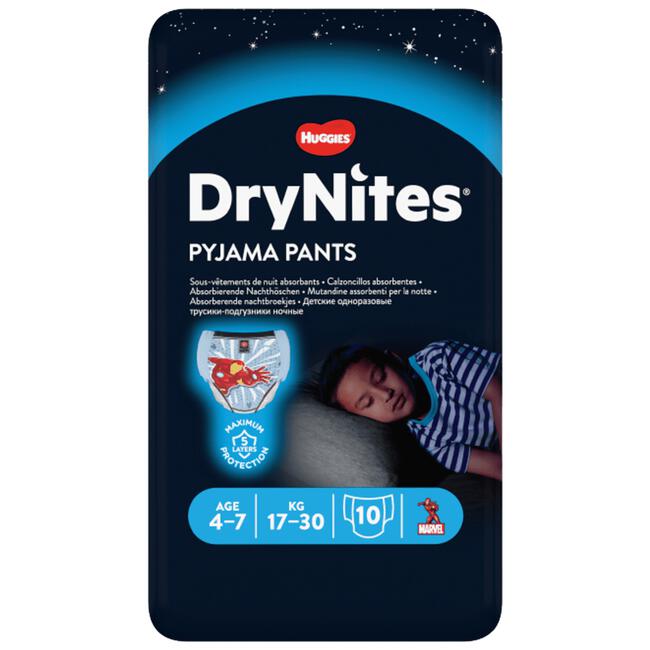 DryNites Luierbroekjes - Jongens 4 Tot 7 Jaar (17 - 30 kg) Met DISNEY-designs
