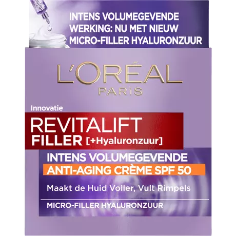 L'Oréal Paris Revitalift Filler Anti-Aging Dagcrème SPF50 50 ML