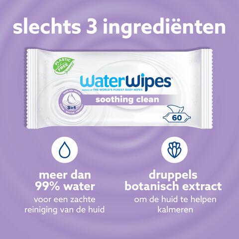 WaterWipes Soothing Baby Wipes - 12x60