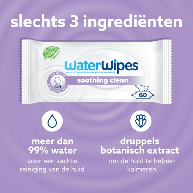 WaterWipes Soothing Baby Wipes - 12x60