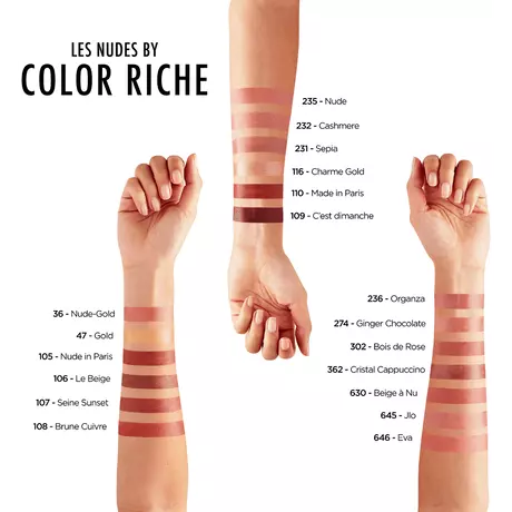 L'Oréal Paris Color Riche Satin Lipstick 630 Beige a Nude