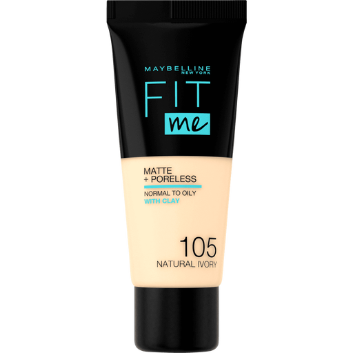 Maybelline New York Fit Me Matte+Poreless Foundation 105 Natural Ivory 30 ML