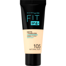 Maybelline New York Fit Me Matte + Poreless Foundation 105 Natural Ivory 30 ML