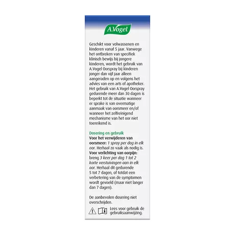 A.Vogel Oorspray bij Oorpijn 7 ML