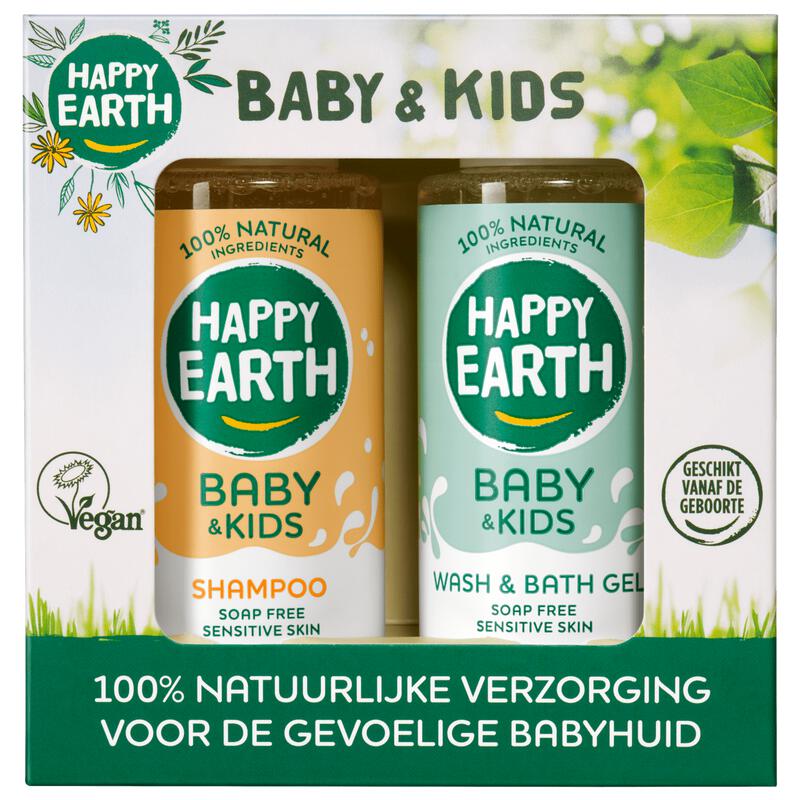 Happy Earth 100% Natuurlijke Baby & Kids Starter Pack 2x 100 ML