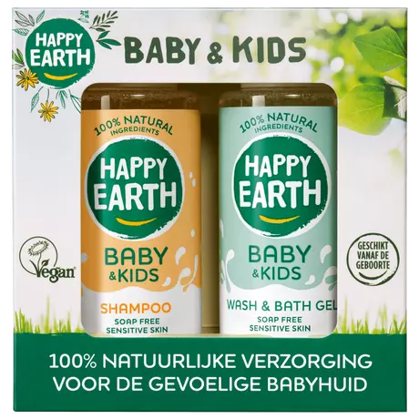 Happy Earth 100% Natuurlijke Baby & Kids Starter Pack 2x 100 ML