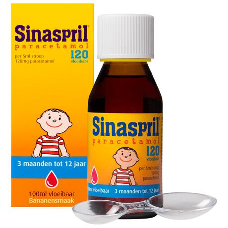 Sinaspril Vloeibaar paracetamol 120 mg 100 ML