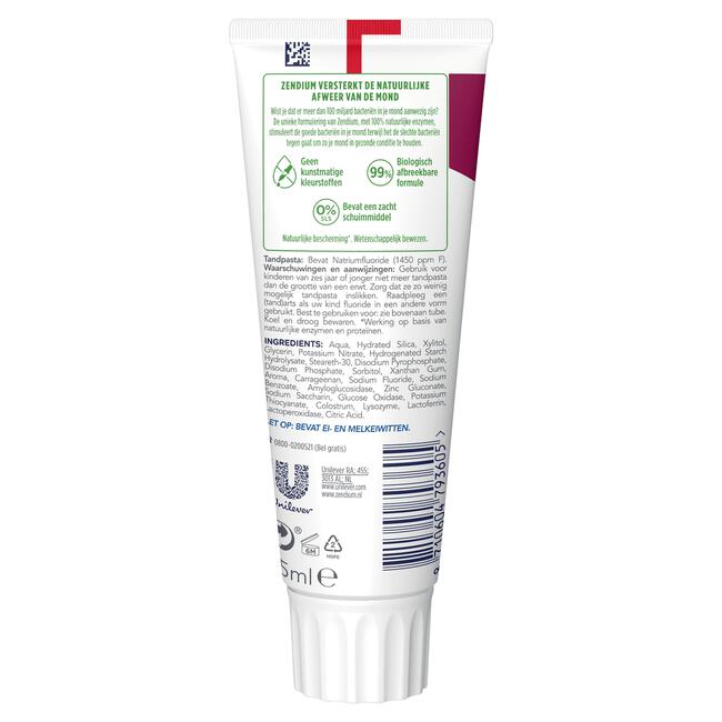Zendium Sensitive Whitener Tandpasta 75 ML