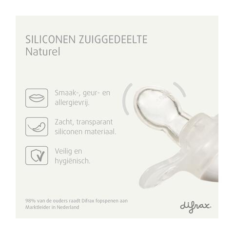 Difrax Fopspeen Natural 18+ Maanden Glow in the Dark BPA-vrij