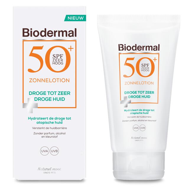 Biodermal Zonnelotion SPF 50+ Zeer Droge Huid 150 ML