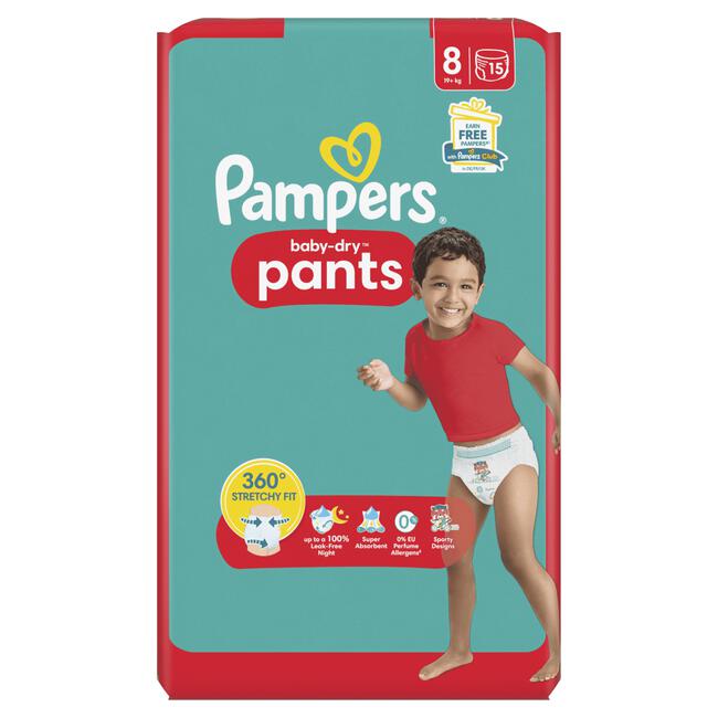 Pampers Baby Dry Pants Luierbroekjes Maat 8 19+ KG 15 stuks