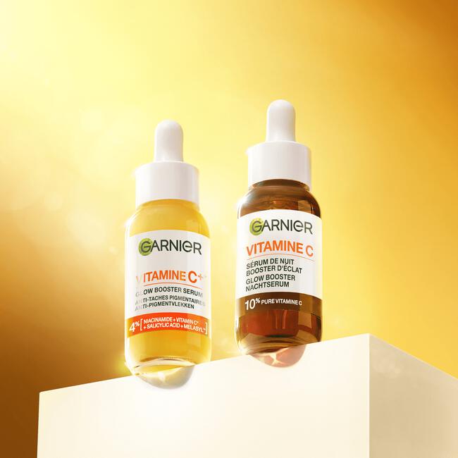 Garnier Skinactive 10% Pure Vitamine C* Anti-Pigmentvlekken Nachtserum met Hyaluronzuur 30 ML