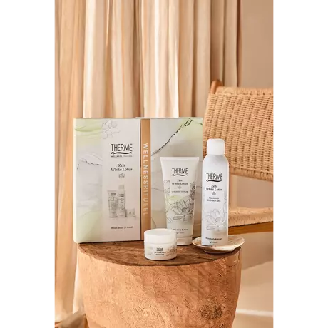 Therme Giftset Zen White Lotus Scrub 200ml + Butter 75g + Foam 200ml