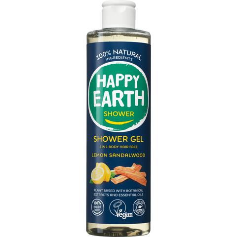 Happy Earth 100% natuurlijke Lemon Sandalwood Douchegel 300 ML