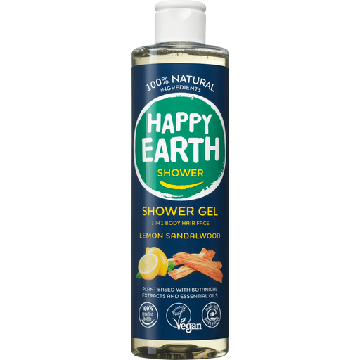 Happy Earth 100% natuurlijke Lemon Sandalwood Douchegel 300 ML