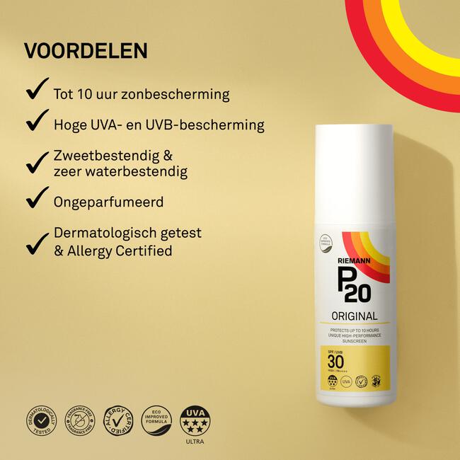 P20 Original Zonnebrand SPF30 85 ML