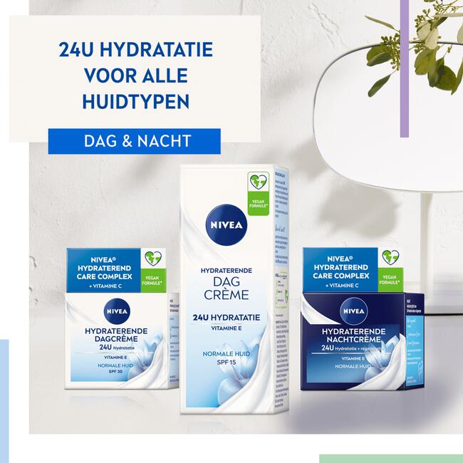 NIVEA Essentials +24h Hydraterende Dagcrème SPF15 50 ML